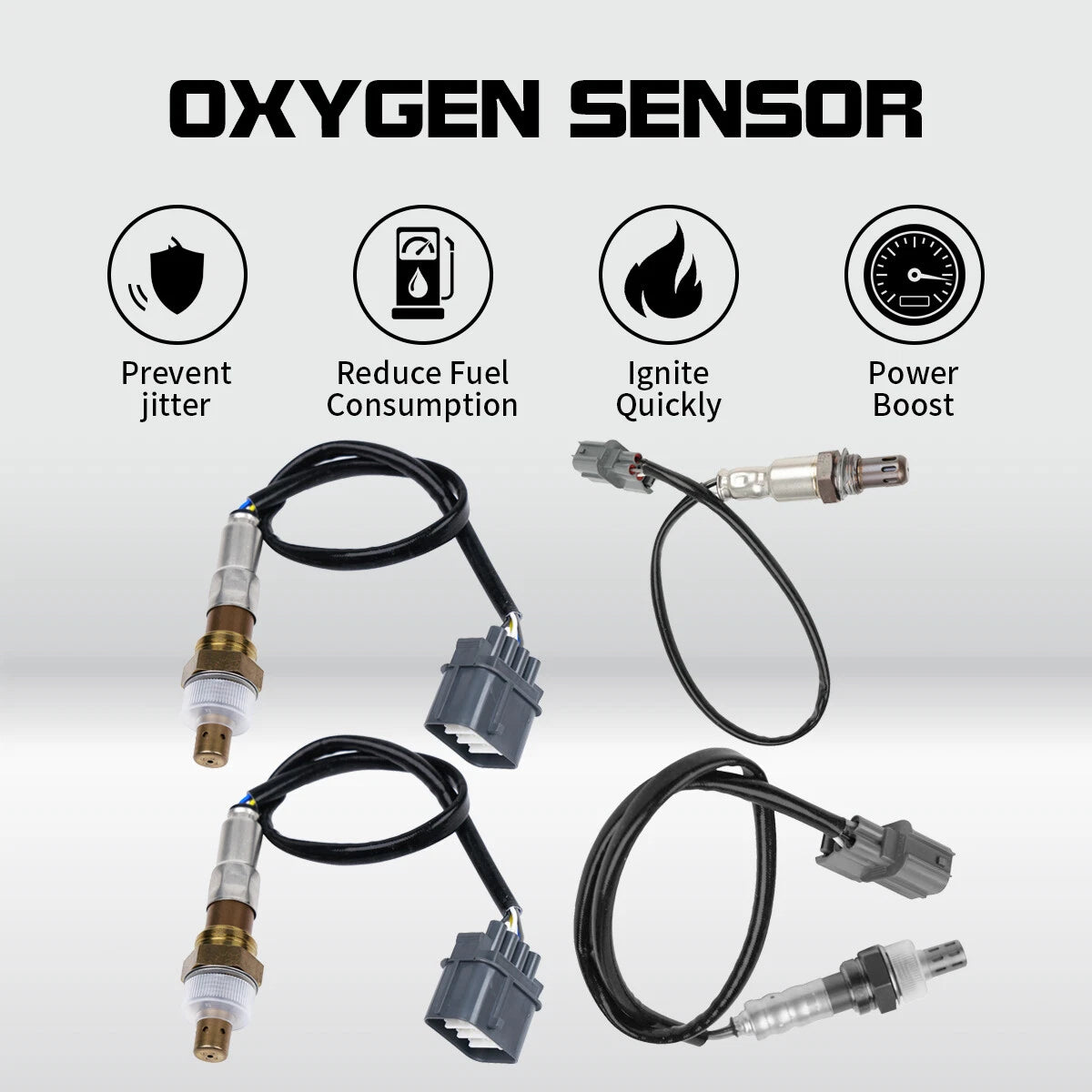 Set of 4 Oxygen Sensors O2 for Honda Ridgeline Odyssey Accord Pilot (OEM)