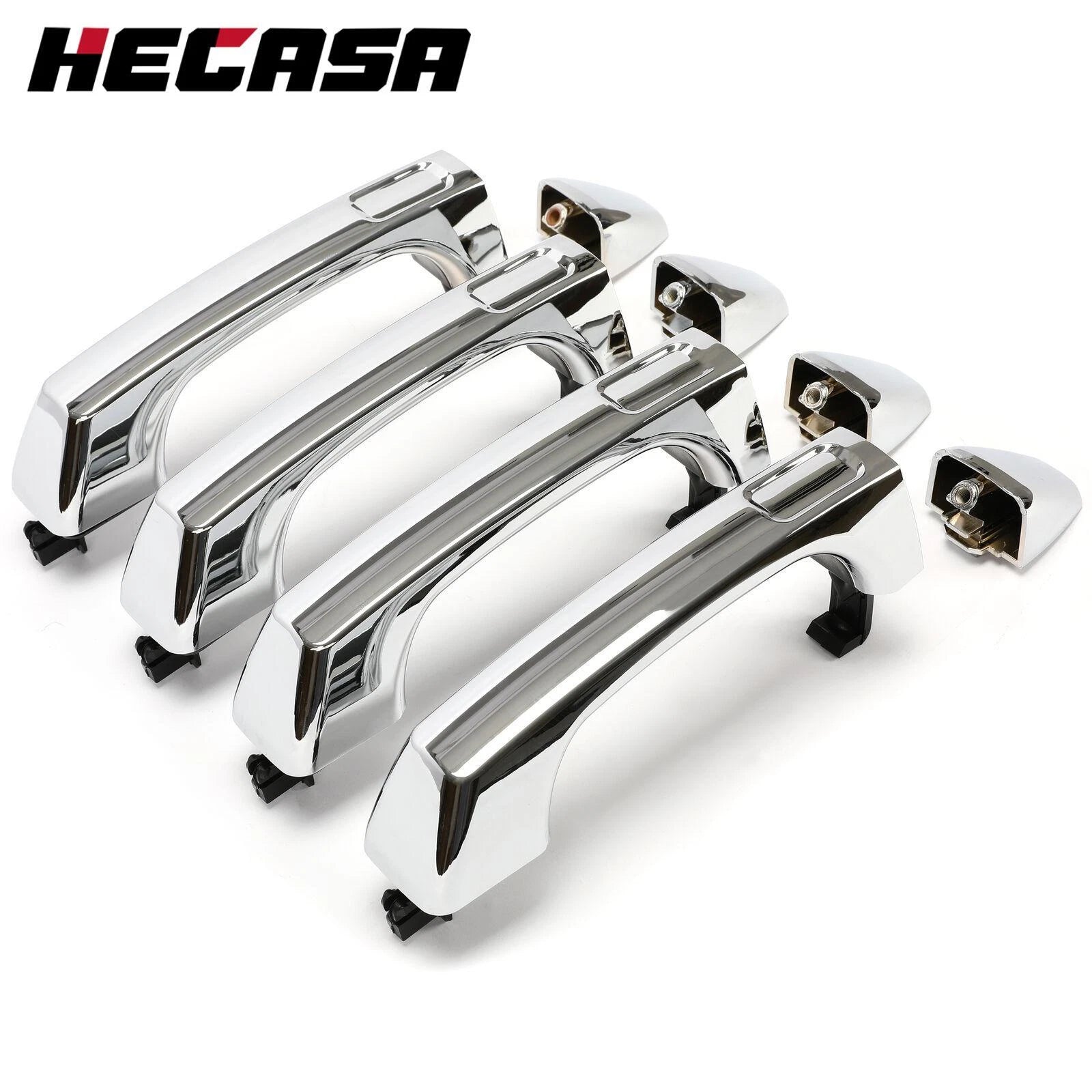 Set of 4 Chrome Exterior Door Handles for Hummer H3 H3T (2006–2010)