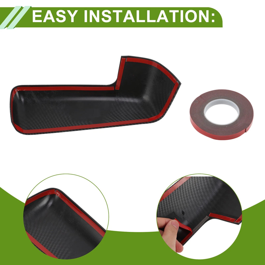 1 Pair ABS Mirror Cover Cap Carbon Grain for Chevy Silverado 1500 (2019) 84469252