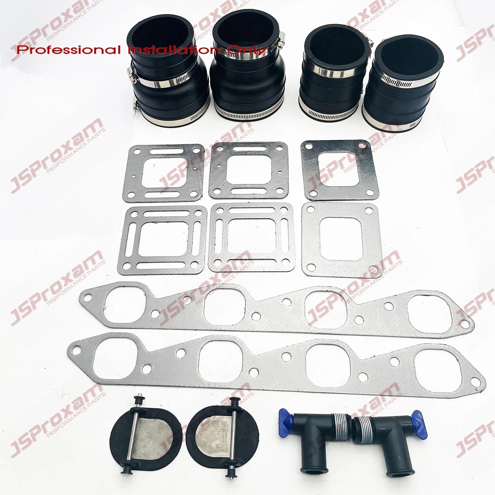 Wet Joint Exhaust Bellows Kit for MerCruiser V8 (Fits 32-90949T, 27-46820, 70981A3)