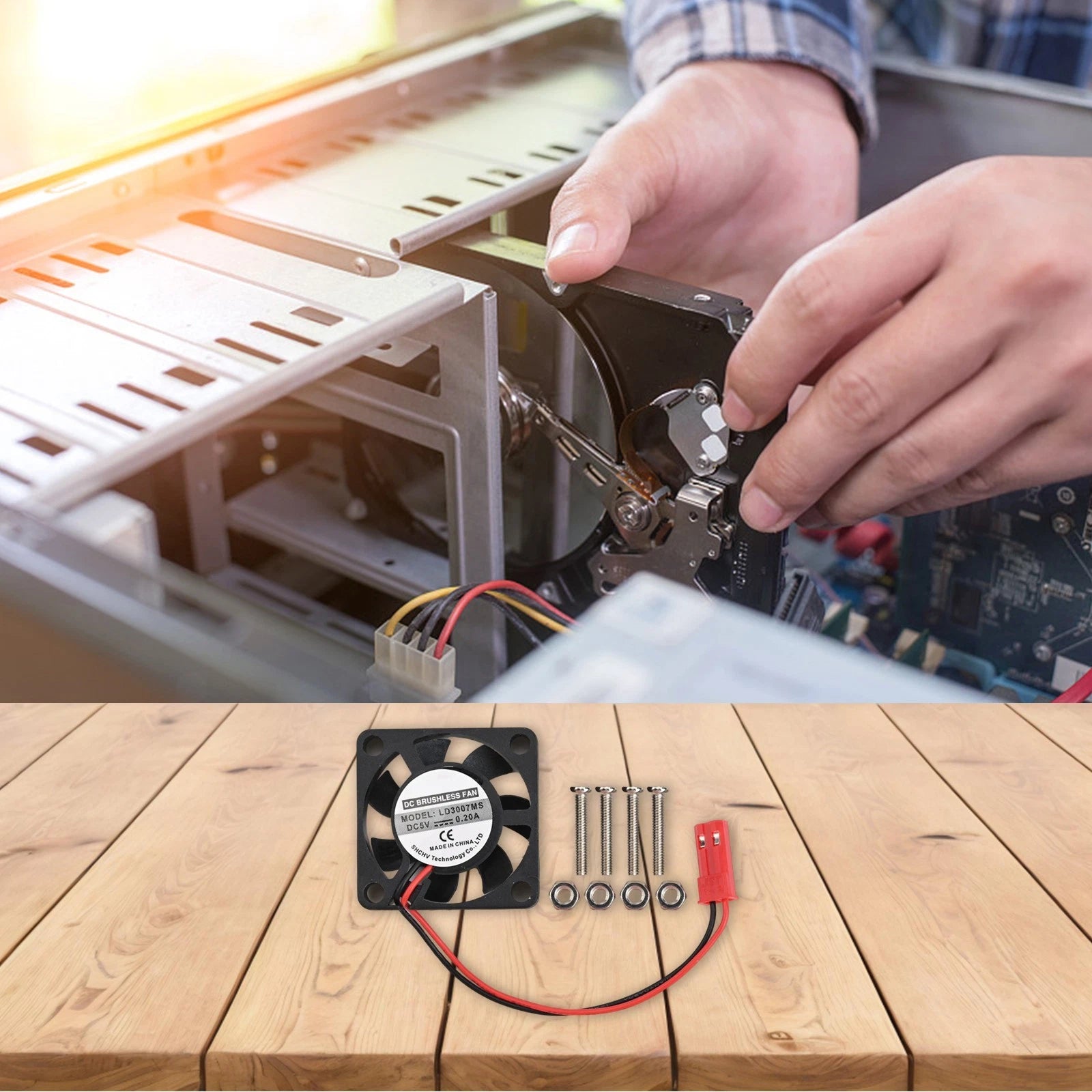 Cooling Fan for Raspberry Pi (30x30x7 mm) Low Noise Performance