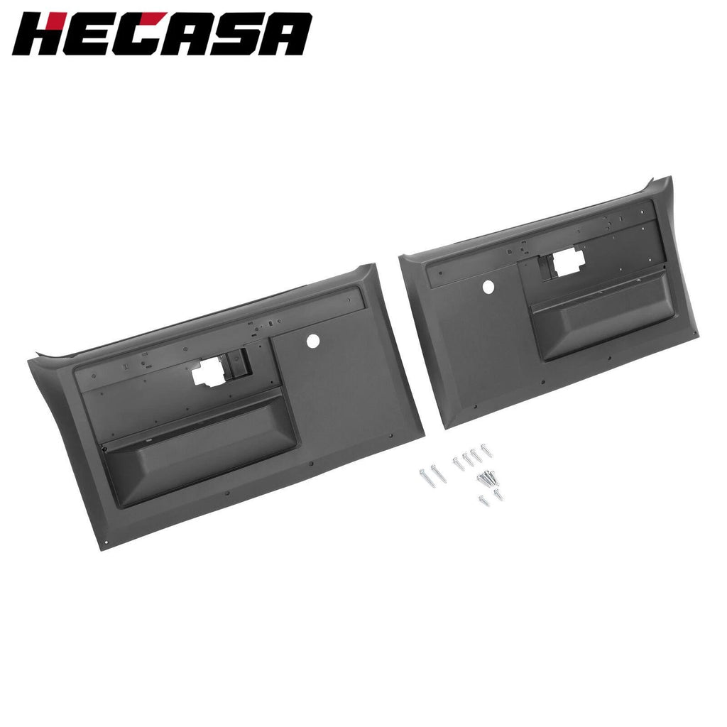 Pair of Black Inner Door Panels for Chevy Pickup Truck (1981–1987) PP LH+RH