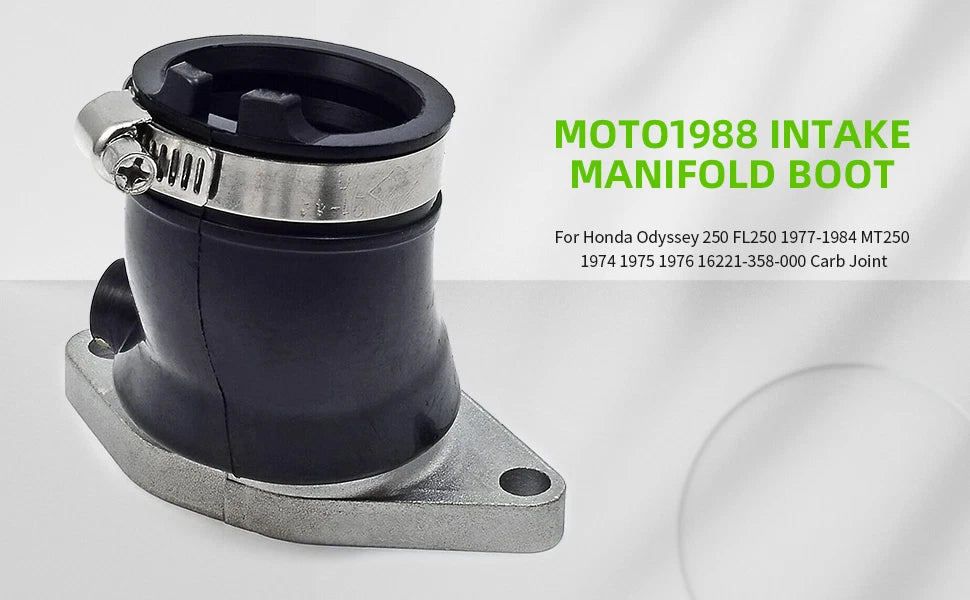 Carburetor Intake Manifold Boot for Honda Odyssey MT250 Elsinore (1974–1976)