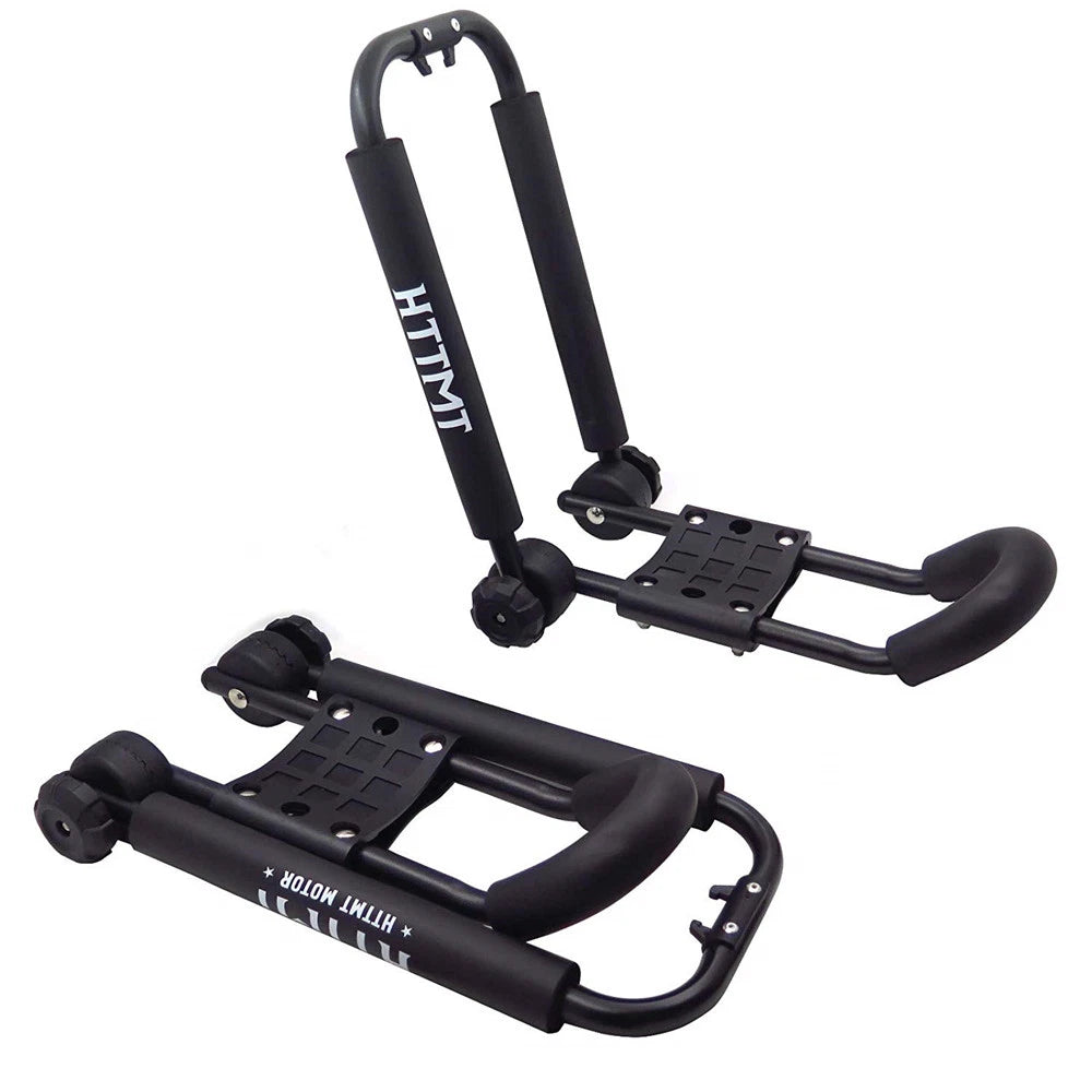 1 Pair Foldable Kayak Carrier J-Bar Roof Rack for Canoe (Fits Most Models)