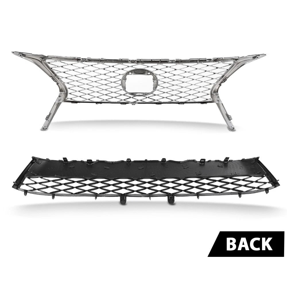 Front Bumper Upper & Lower Grille for Lexus RX350 (2013–2015) F-Sport Style