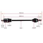 Front CV Joint Axle Set for Polaris RZR XP 1000 EPS (2014–2020) 1334492