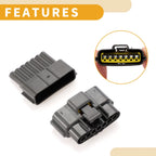 7 Pin Auto Wiring Harness Connector Plug for Nissan (Plastic Gray)