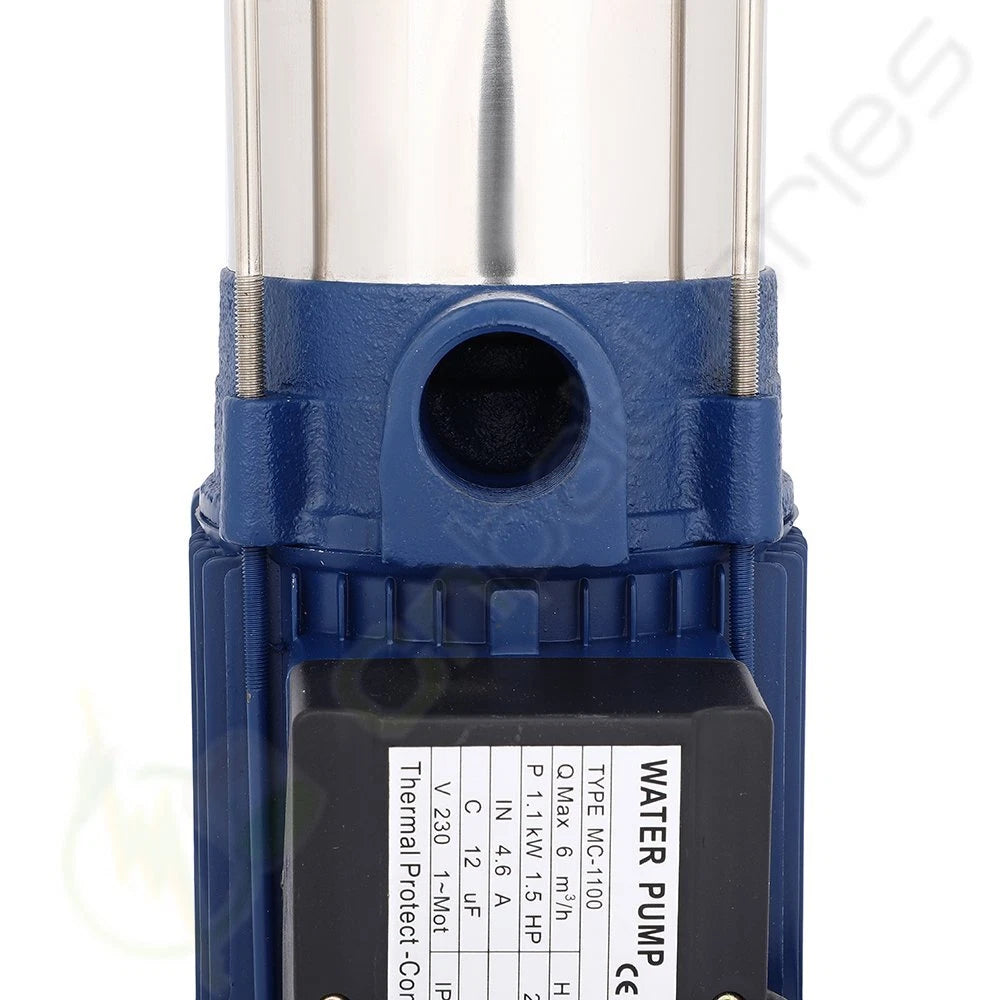 1.5HP 1100W Shallow Self Priming Jet Water Pump for Garden Sprinkler (N/A)