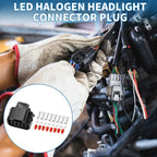 8 Pin LED Halogen Headlight Connector Plug for Hyundai Elantra (2011–2015) 639664883195