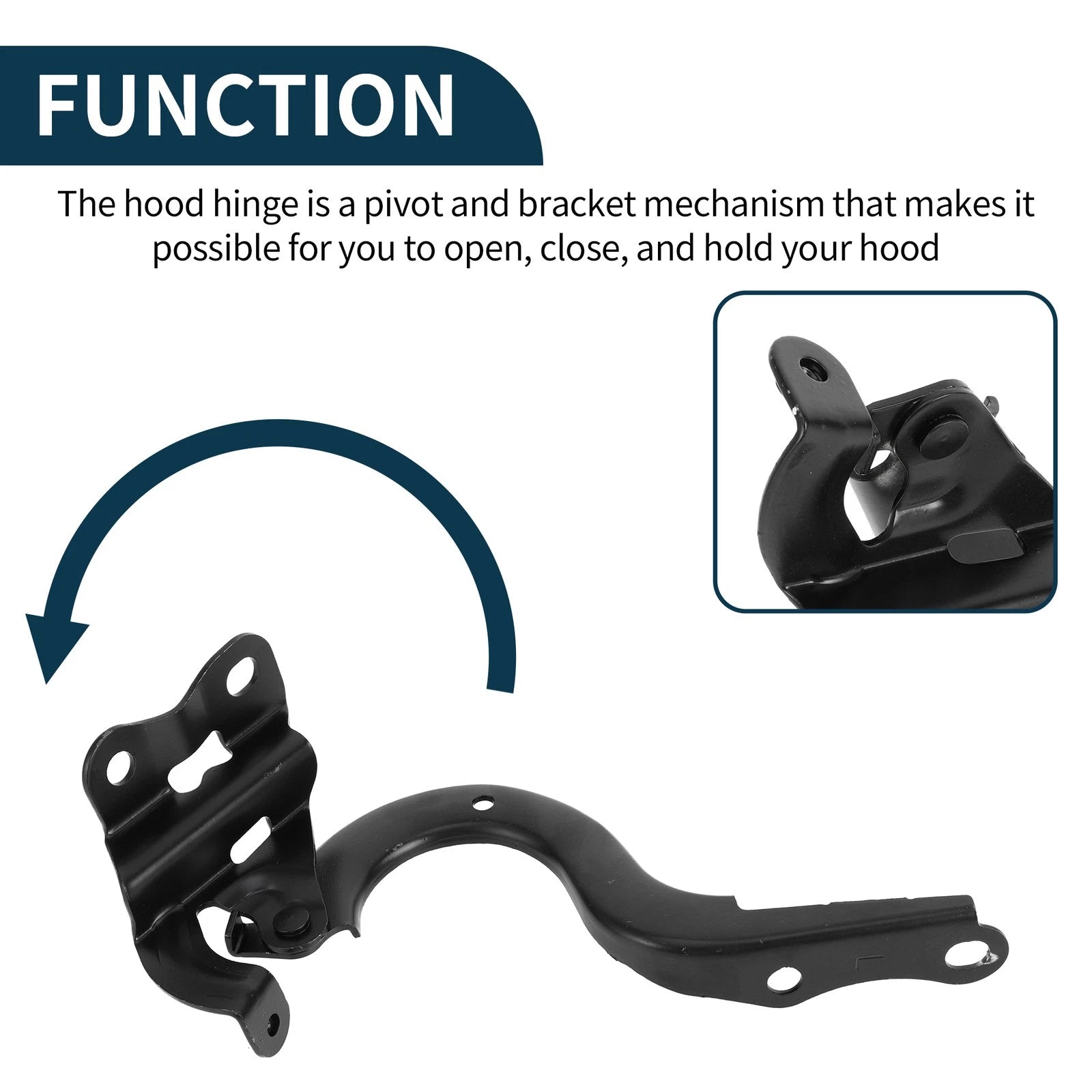 Hood Hinges for Toyota Corolla (2017–2019) 5342002280 1 Pair