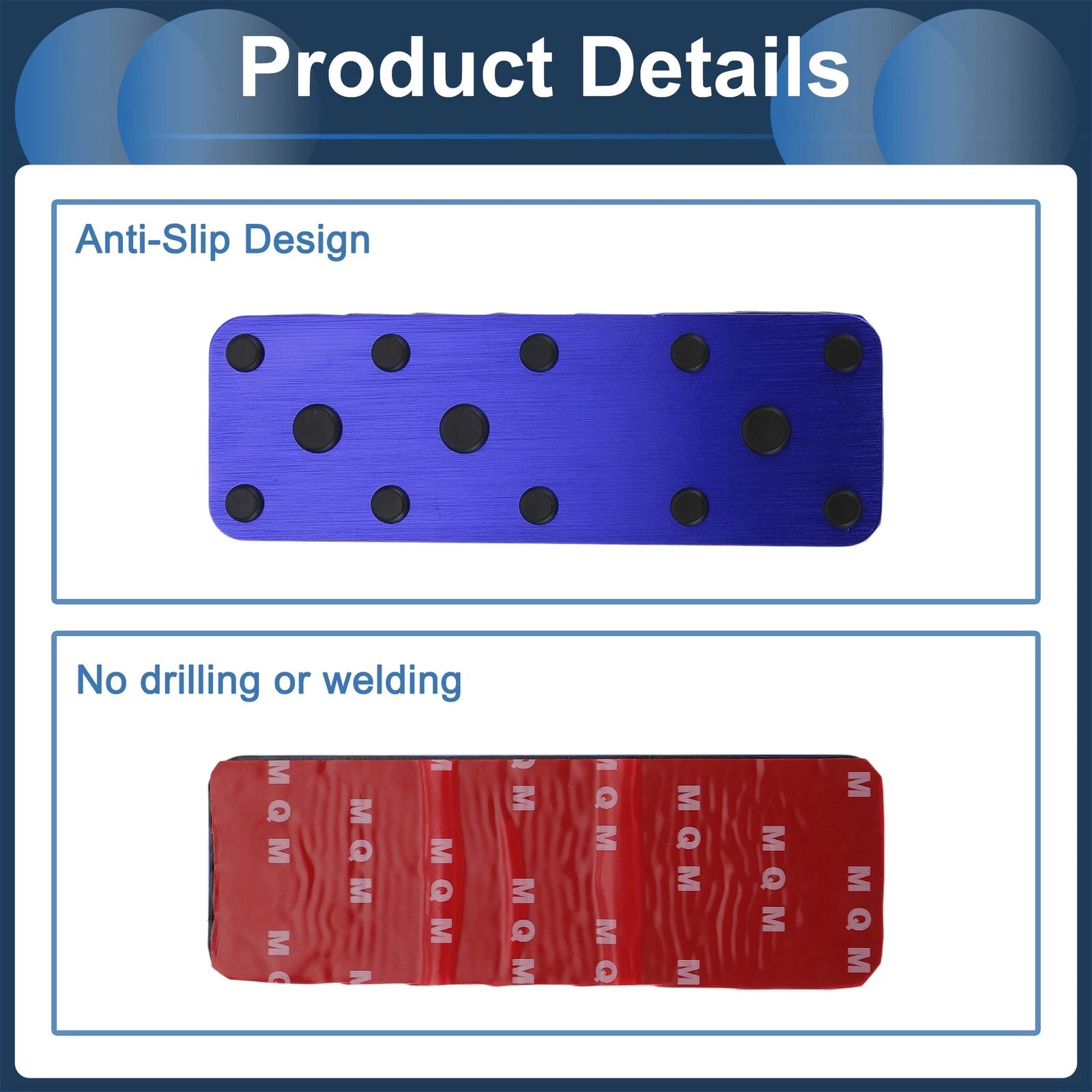 Footrest Pedals Cover for Subaru Forester (2003–2005) Aluminum Alloy Blue