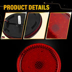 2X Rear Bumper Reflector LED Brake Light for Toyota Sienna (2007–2010) EPY