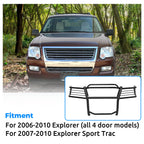 Bumper Grille Guard for Ford Explorer (2006–2010) Black