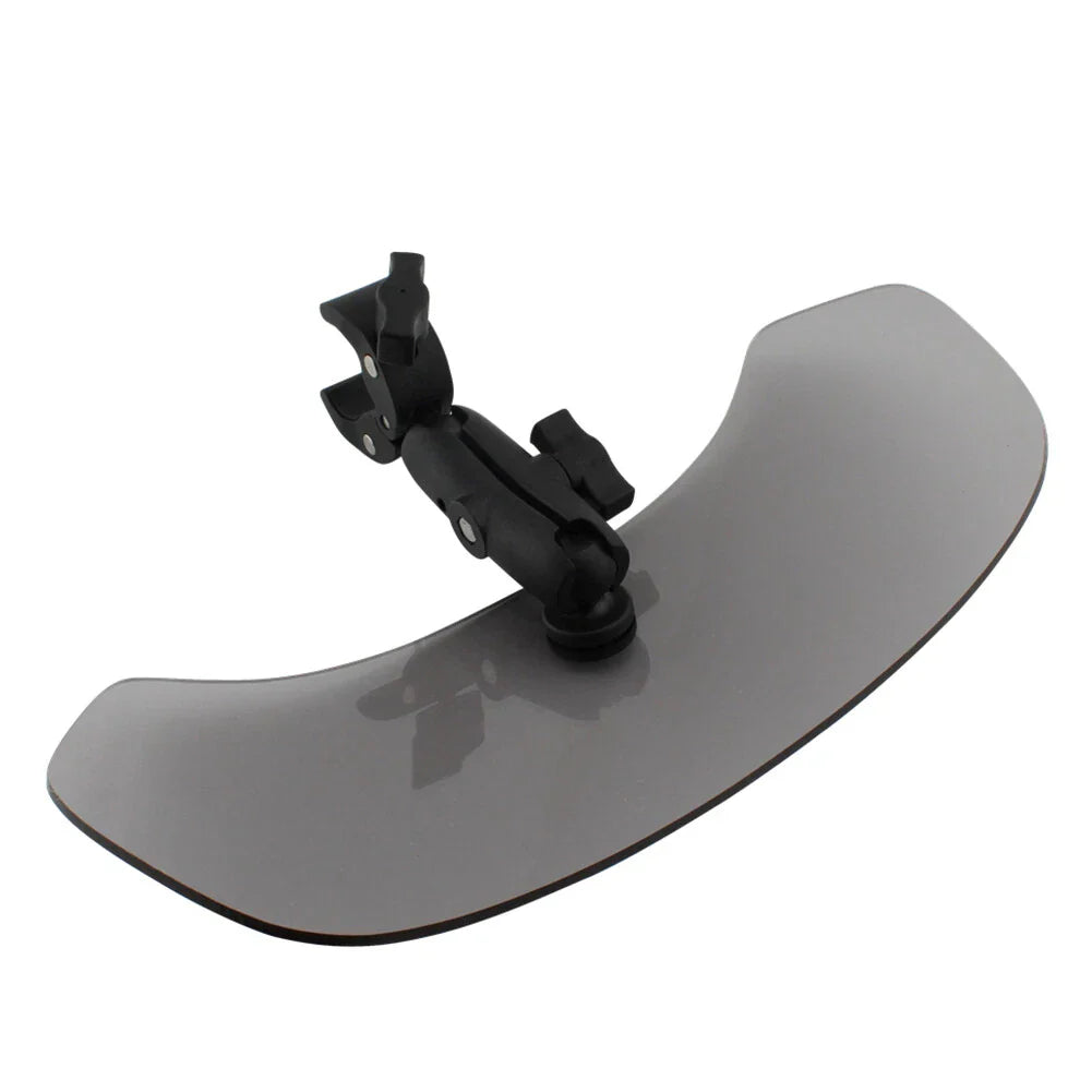 Large Front Windshield Deflector for Universal Motorcycle - Gray