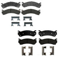 Set of 4 Semi-Met Brake Pad Sets for Silverado Sierra 3500 HD (2011–2019)
