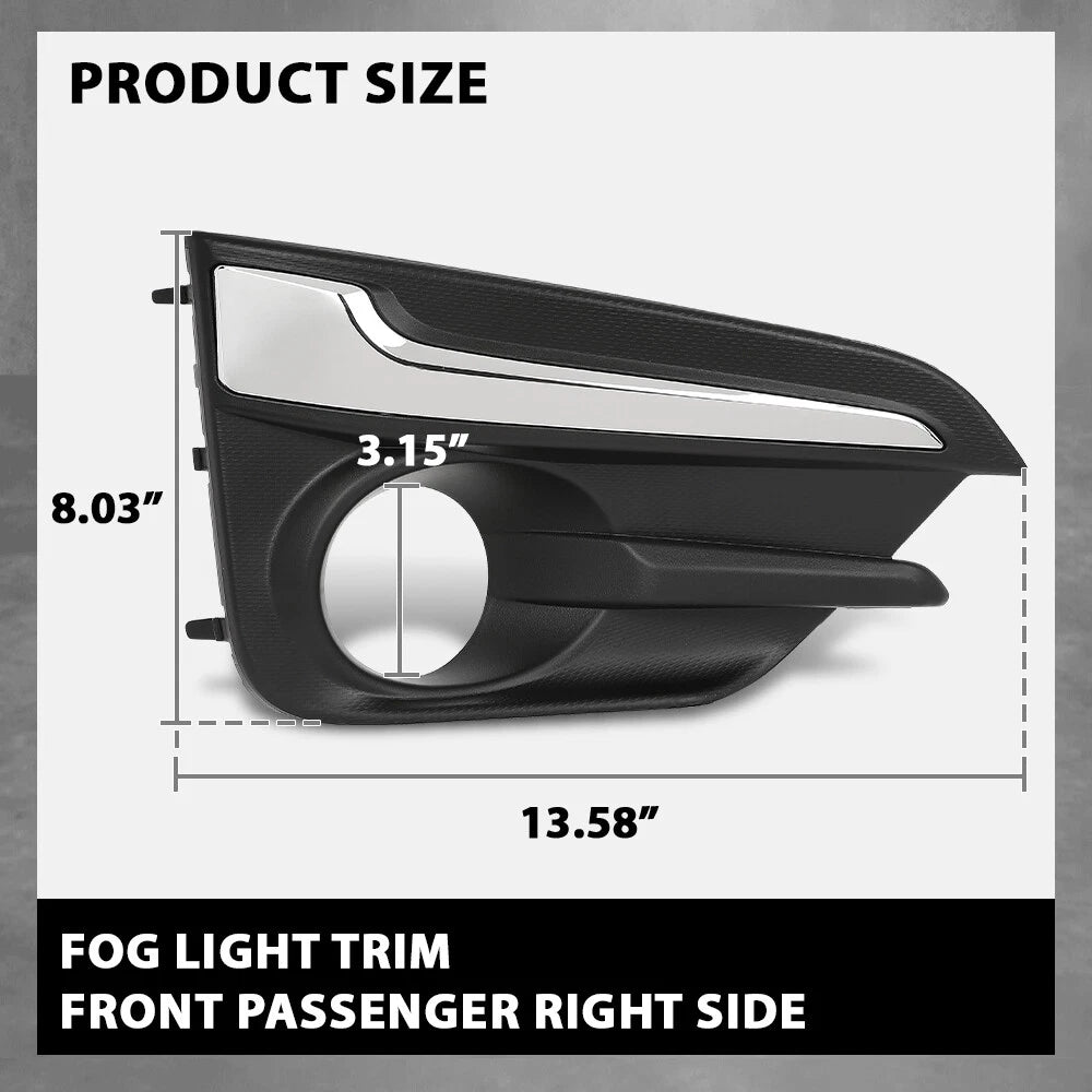 Fog Light Bezel Trim for Subaru Impreza (2017–2019) Right Side