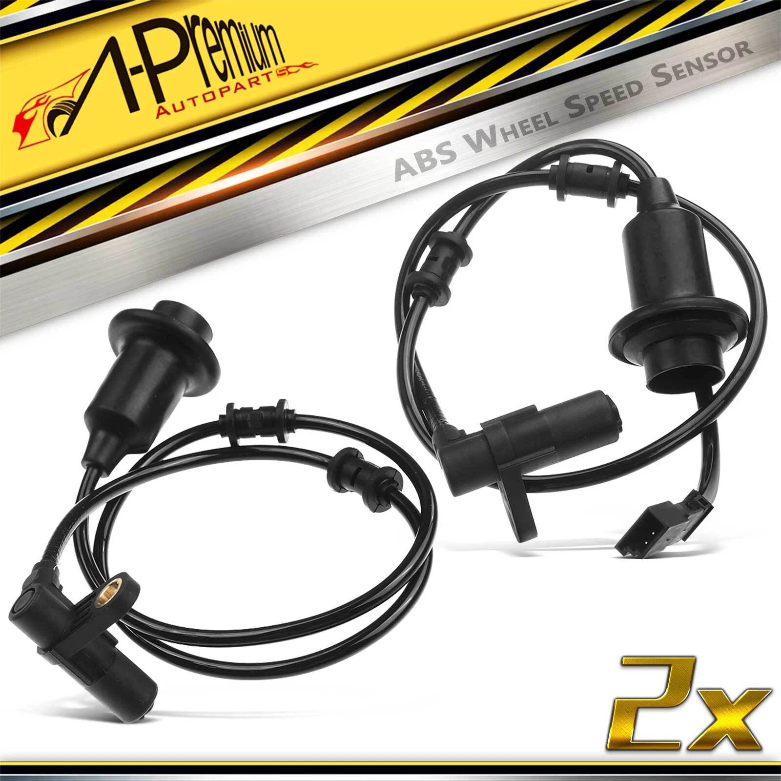 2X Rear ABS Wheel Speed Sensor for Mercedes-Benz S350 (2006)