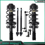 8pc Front Strut Kit w/ Coil Spring, Tie Rod & Sway Bar for Saturn Ion (2005–2007)