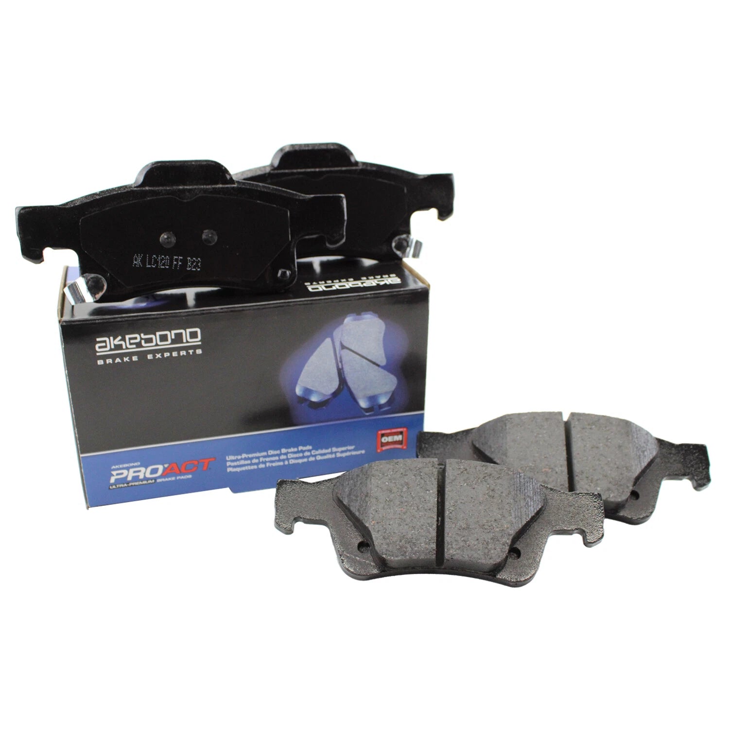 Set of 4 Akebono ProACT Rear Ceramic Brake Pads for Dodge Durango Jeep Grand Cherokee