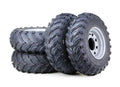 Set of 4 Libra ATV Tires & Wheels 27x9-12 27x11-12 4-156 PCD Silver