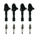 Set of 4 Ignition Coils & 4 Spark Plugs for Honda CR-Z (2011–2016) FIT (2009–2013) 1.5L UF626