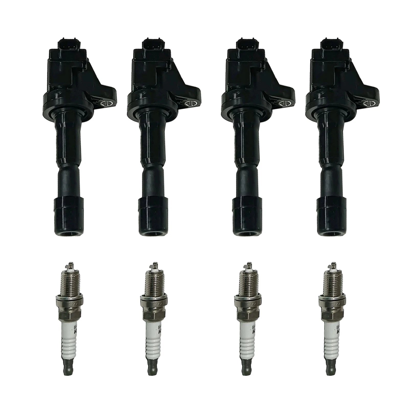 Set of 4 Ignition Coils & 4 Spark Plugs for Honda CR-Z (2011–2016) FIT (2009–2013) 1.5L UF626