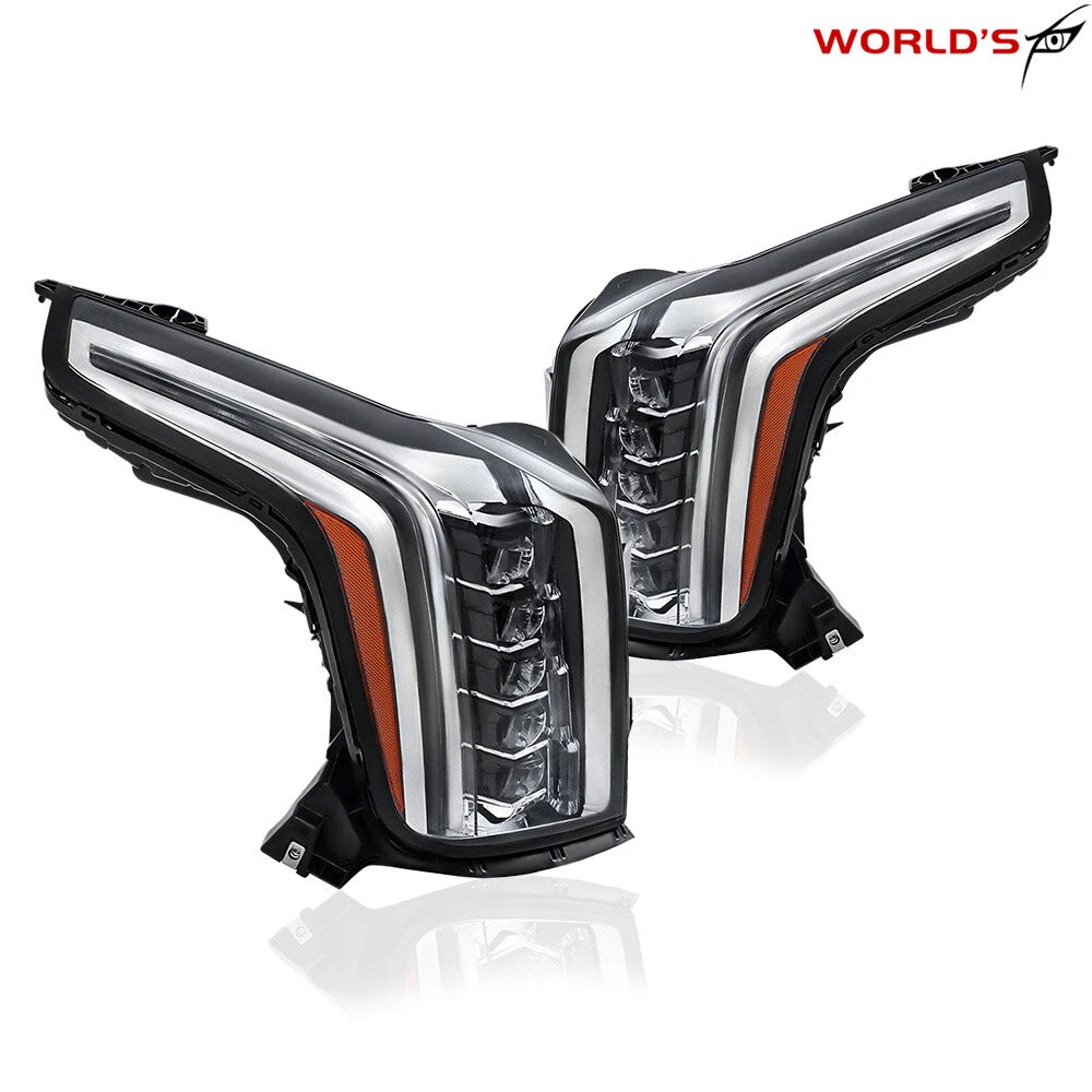 LED Headlight Assembly for Cadillac Escalade (2015–2020) Black