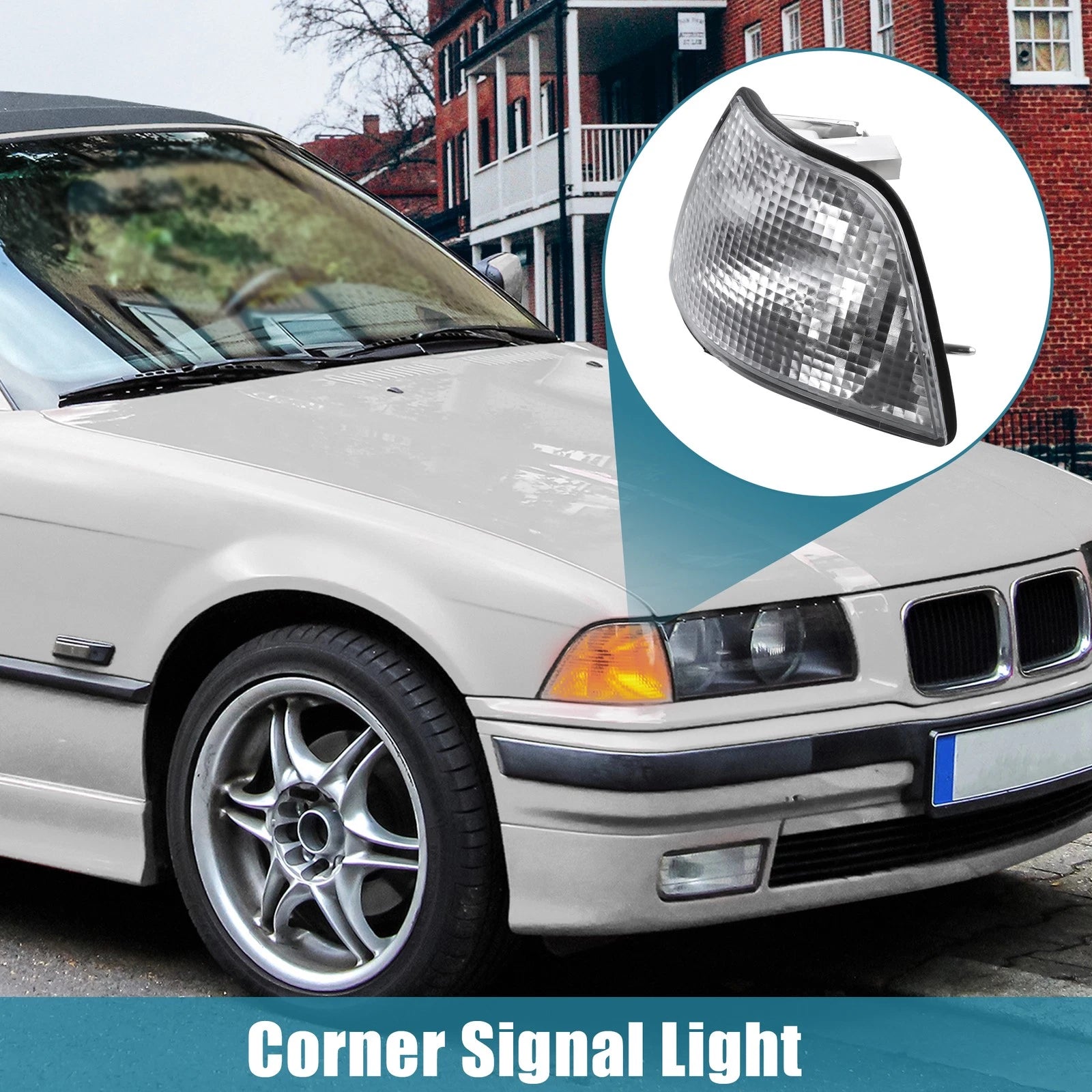 Pair Clear Turn Signal Light for BMW E36 3 Series (1992–1998)