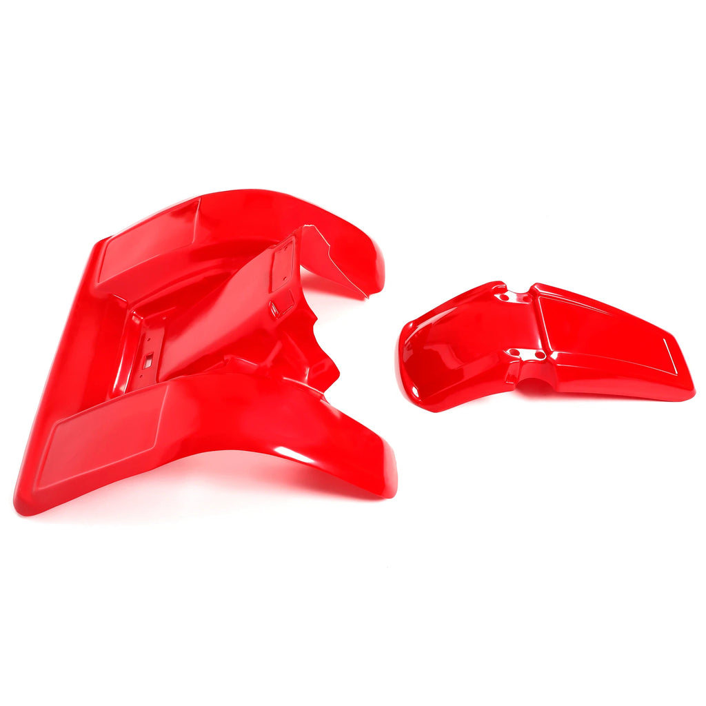 Set of 2 Red Plastic Front and Rear Fenders for Honda ATC 250R (1983–1984)