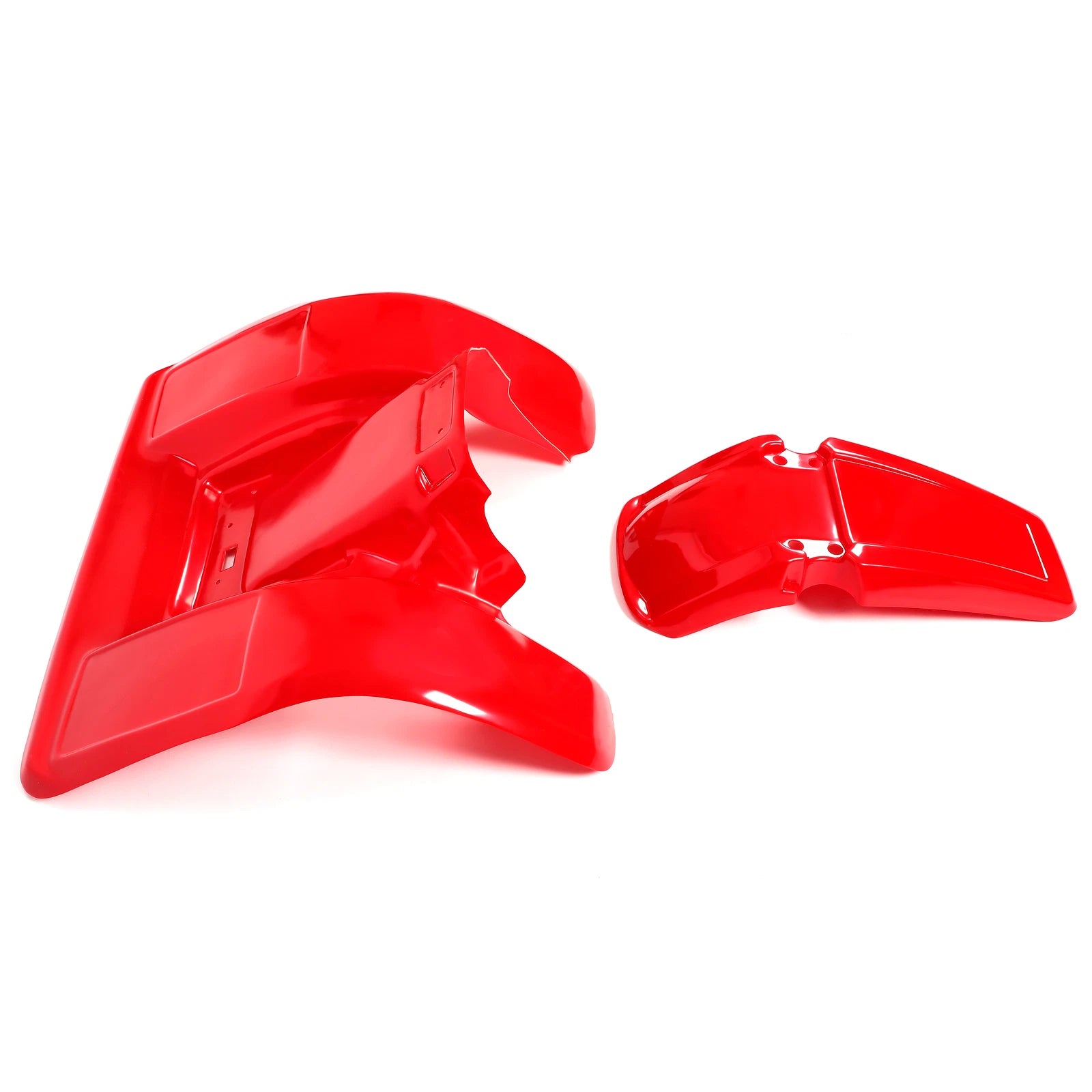 Set of 2 Red Plastic Front and Rear Fenders for Honda ATC 250R (1983–1984)