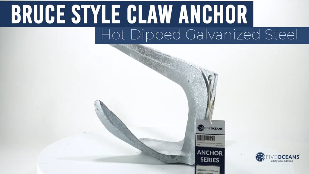 22Lb Bruce Style Claw Anchor - Hot Dipped Galvanized Steel