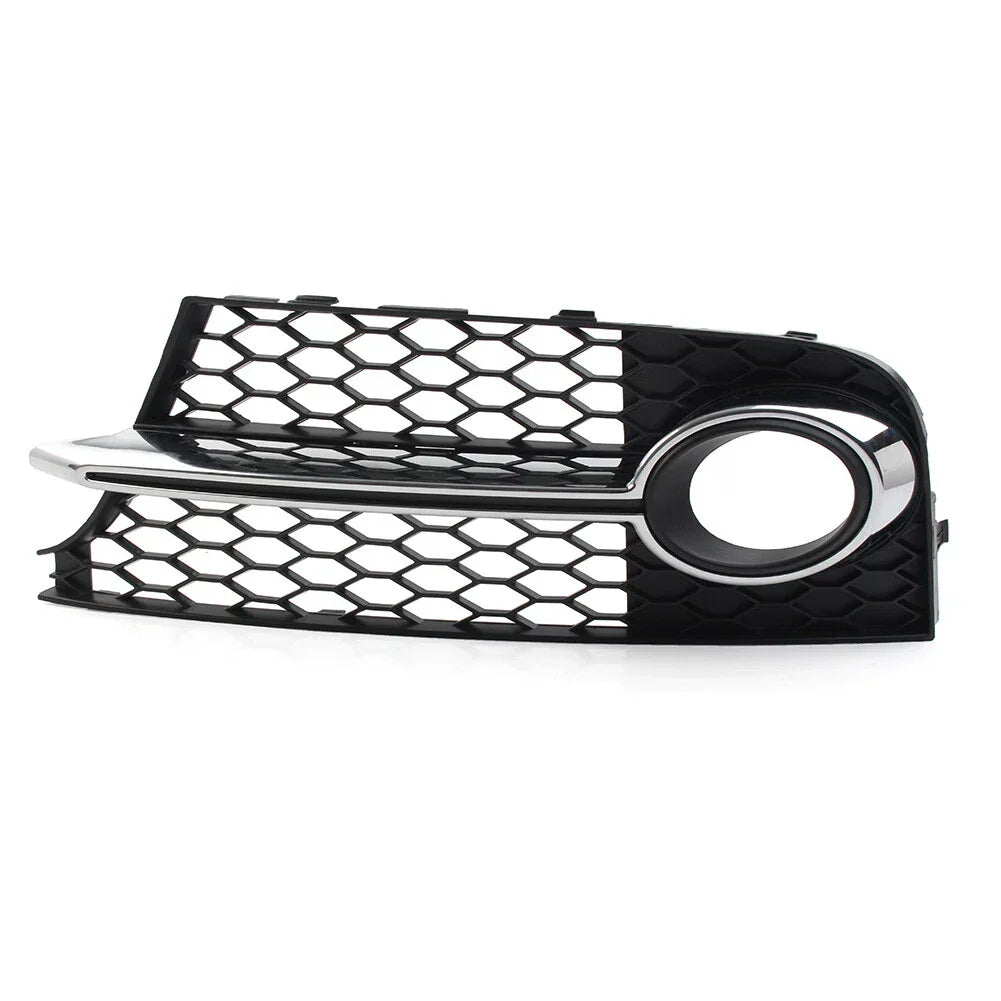 Front Bumper Honeycomb Mesh Fog Light Grille Cover for Audi TT MK2 (2006-2014)
