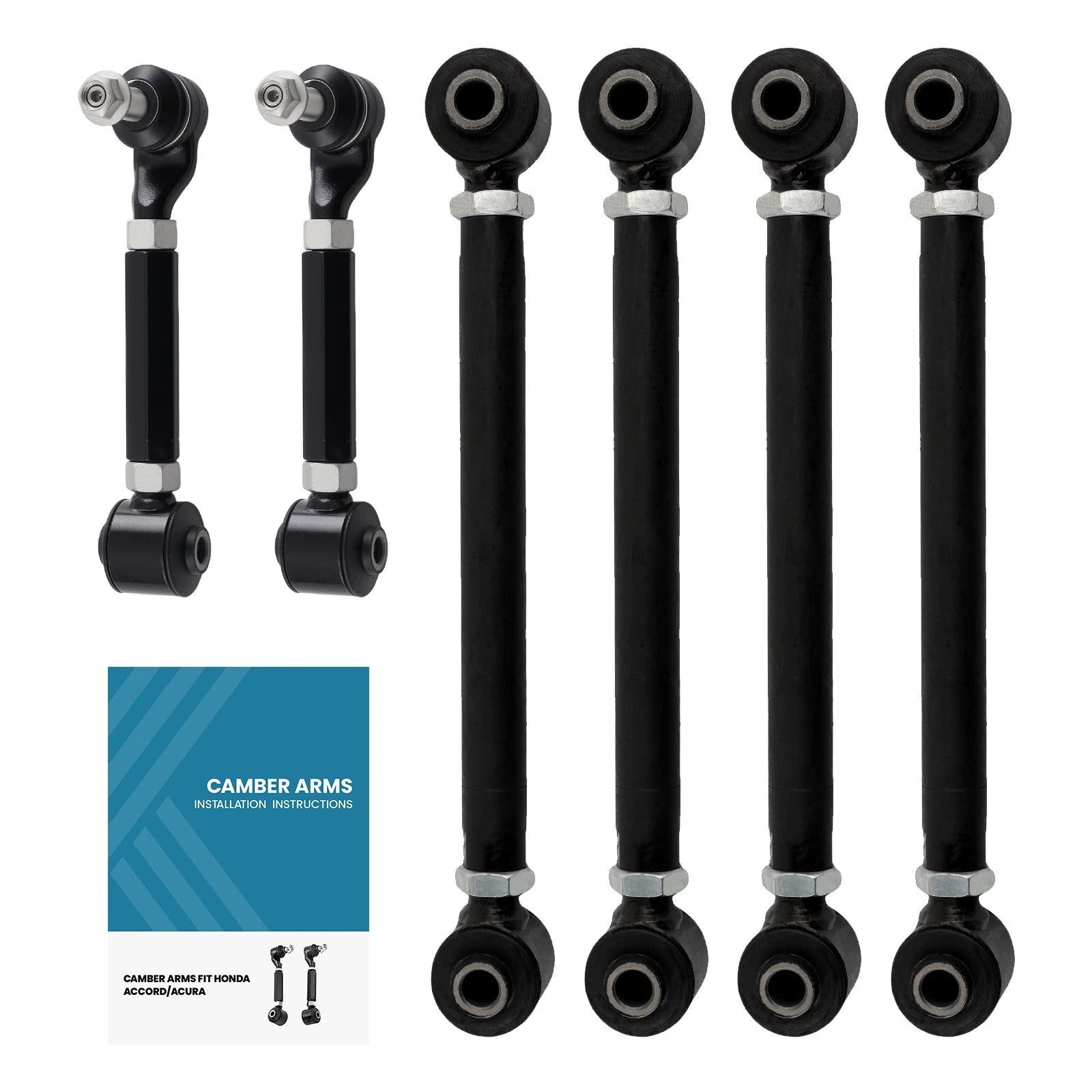6Pcs Rear Upper & Lower Camber Arms for Honda Accord (2003–2007)