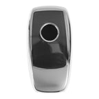 TPU Car Key Case for Mercedes Benz E Class (2017–2017) - Silver Tone