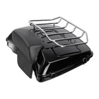 Black Razor Trunk Backrest Mount Rack Docking Kit for Harley Touring (2014–2026)