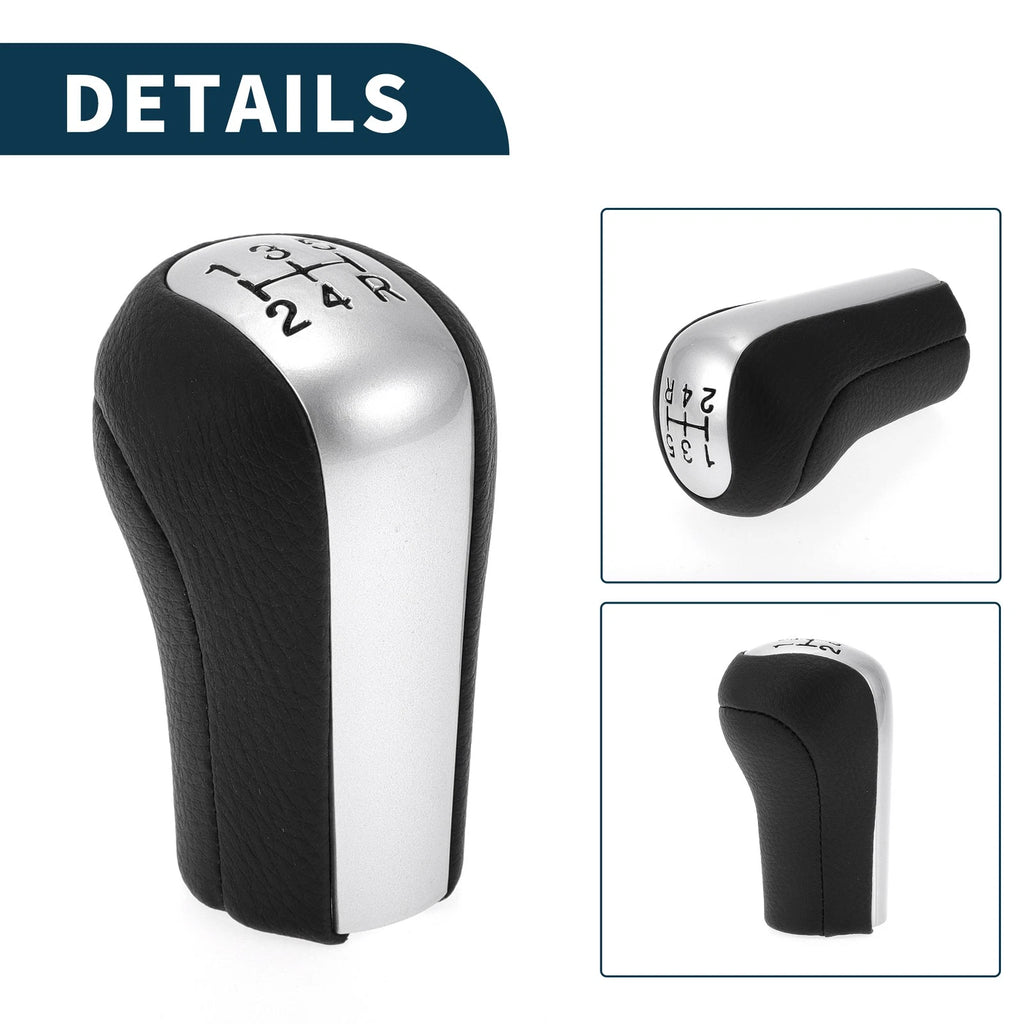 5 Speed Manual Gear Shifter Knob for Toyota Corolla (1992–2013) Faux Leather Black