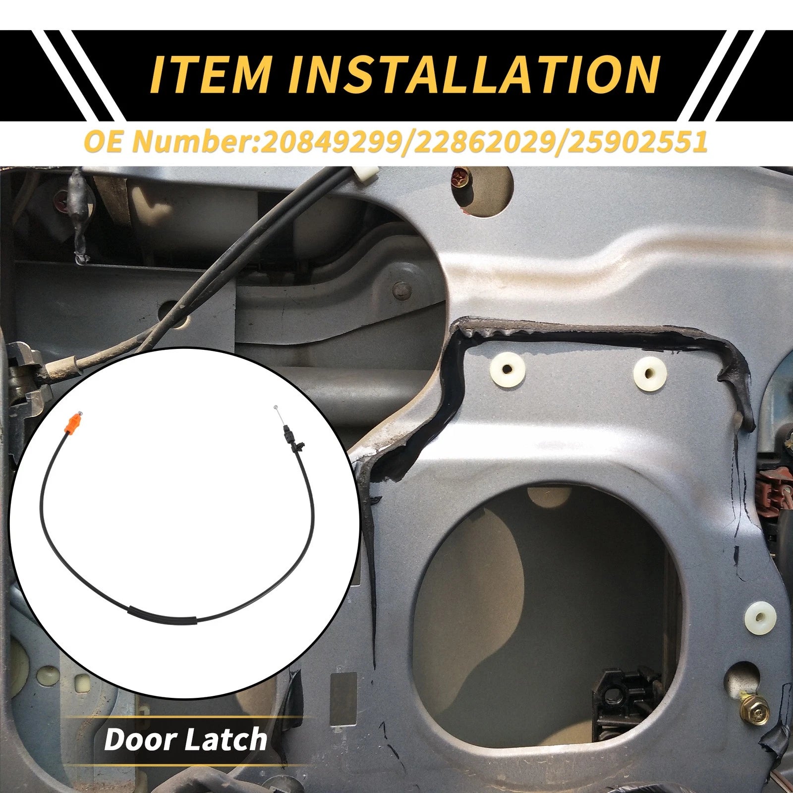 Door Latch Release Cable for Chevrolet Silverado, GMC Sierra (No. 20849299)