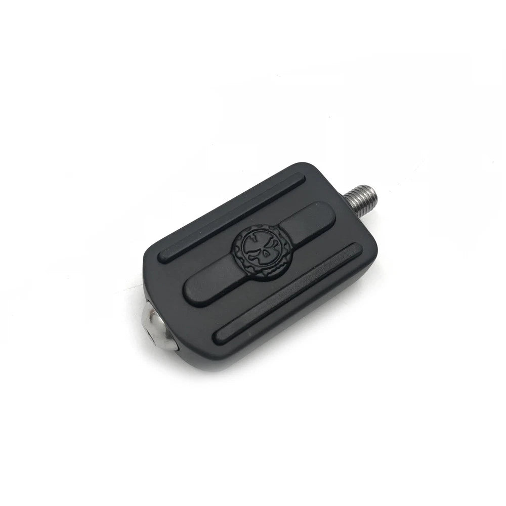 Black Skull Shifter Peg Toe Heel Rest Peg for Harley Road King Street Glide (1984–2017)