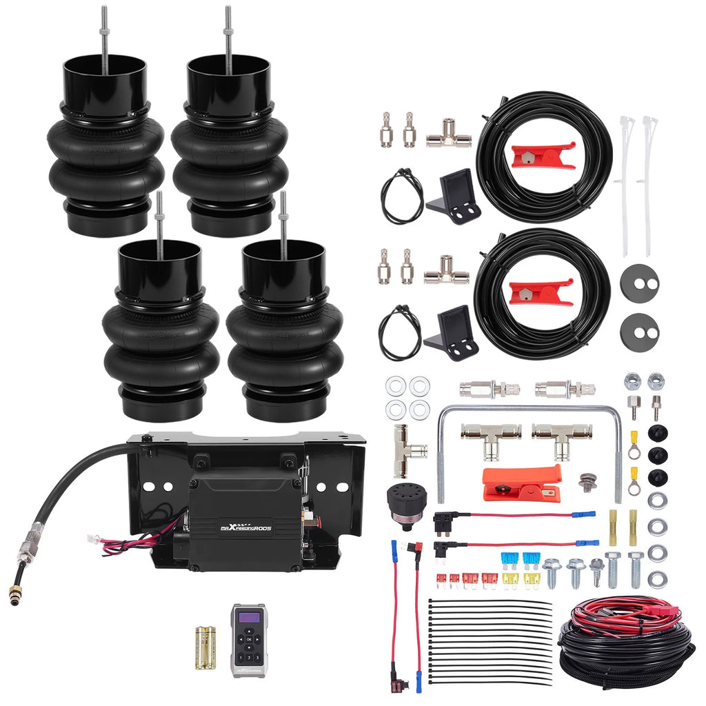 Bolt On Air Spring Set + Wireless Controller for Chevy Malibu (1973–1977)