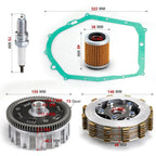 2 x Clutch Assembly kit & Clutch Basket for YAMAHA YFM350 Raptor (2004–2013)