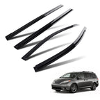 Set of 4 Window Visor Rain Deflectors for Toyota Sienna (2011–2020)