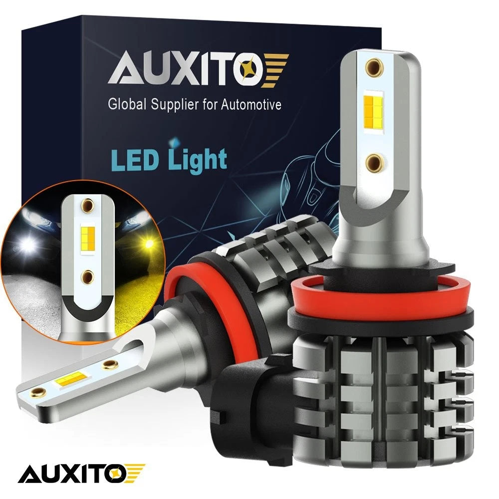 2X H11 H8 80W COB LED Fog Light Bulbs for AUXITO