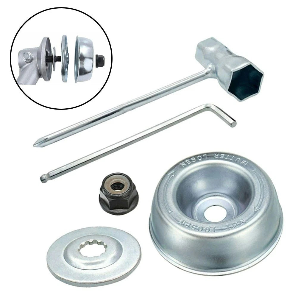 M10 Collar Nut Thrust Washer Kit for Gardening Machine (5 Pcs)