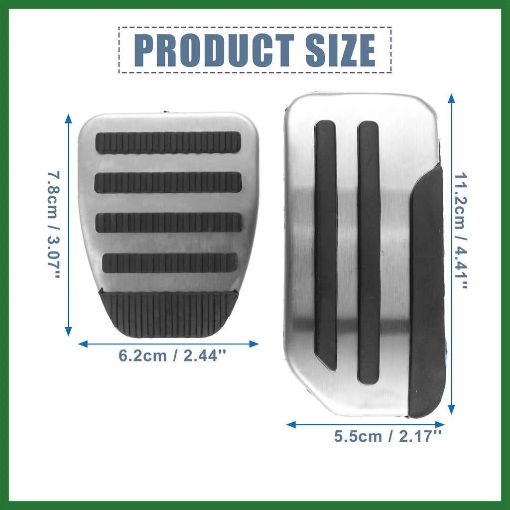 3pcs Accelerator & Brake Pedal Cover Set for Nissan Leaf (2011–2023)