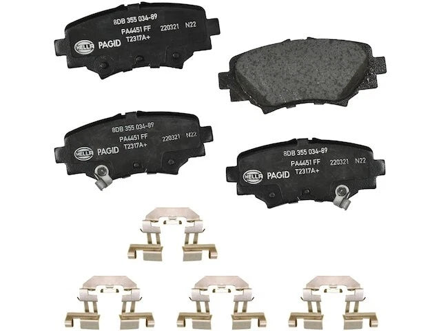 Set of 4 Rear Brake Pads for Mazda 3 (2014–2016) BN494CV