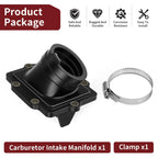 Carburetor Holder + Clamp for Kawasaki KDX250 (1991–1994) KX250 (1988–1993) 16065-1168