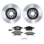 Front Rotors & Brake Pads Kit for Audi TT, VW Q, Golf