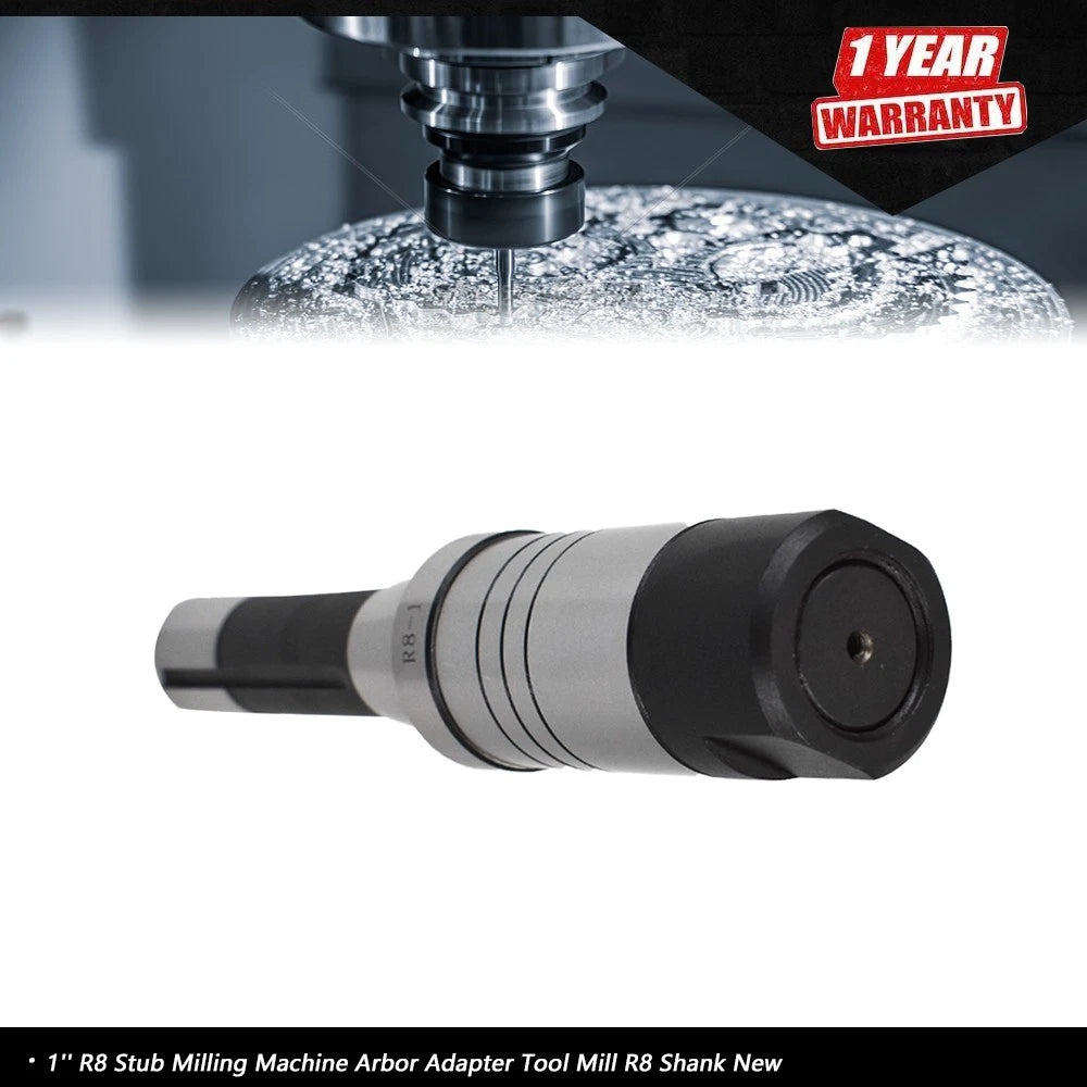 R8 Stub Milling Machine Arbor Adapter Tool for R8 Shank