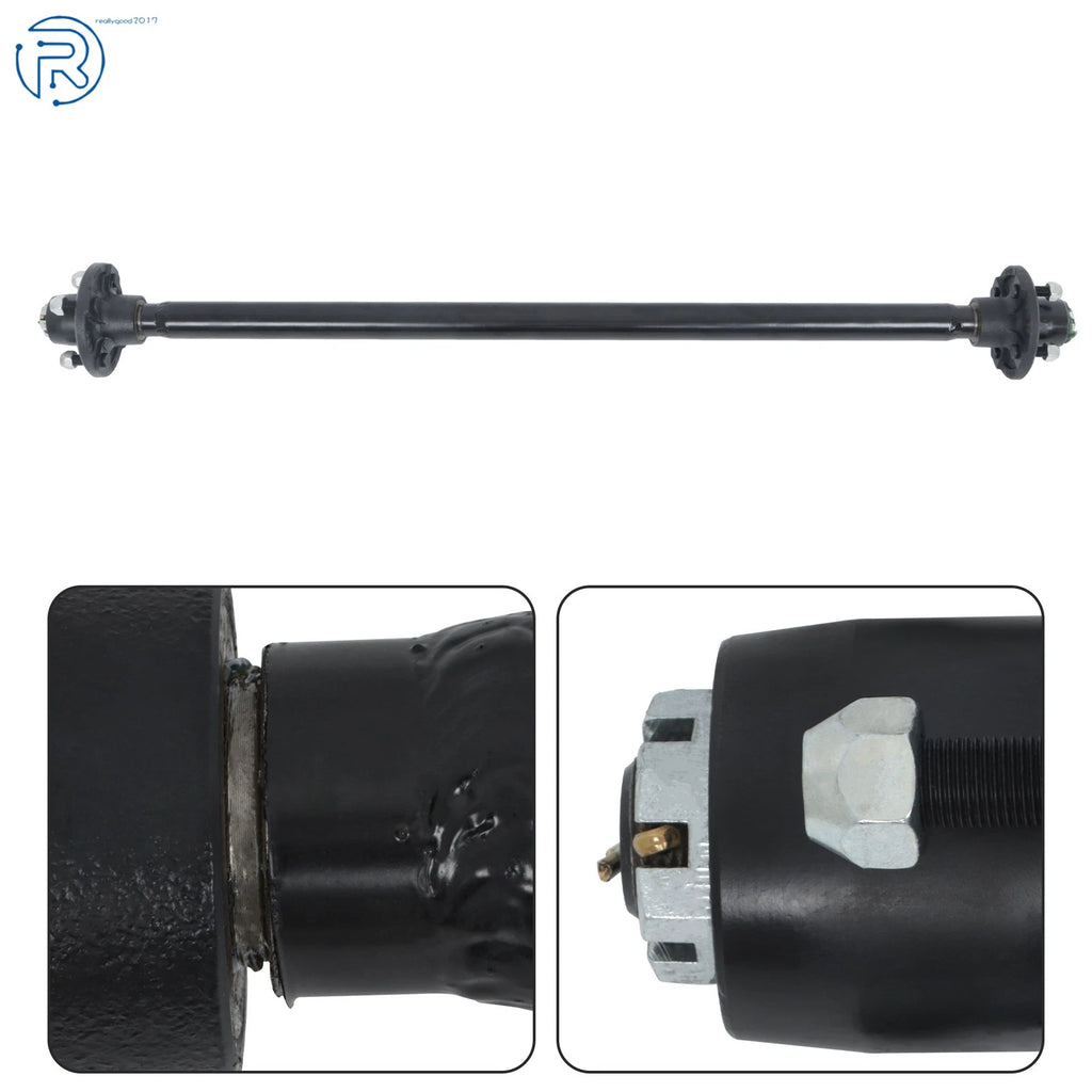 2000 lbs 44" Hub Face Trailer Axle with U-Bolt Kit for Boat RV Utility