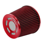 3" 76mm Red High Flow Inlet Cold Air Intake Filter for Universal Fit